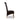 Krista Roll Back Bonded Leather Brown Dining Chair